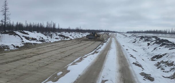 Прогресс с каждым днём: работы на дороге Сургут – Салехард, участок участок Ныда – Пангоды (8 этап)