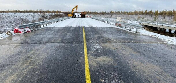 Сургут – Салехард: На объекте реконструкции дороги ж/д ст. Ныда – Пангоды активно продолжаются работы.